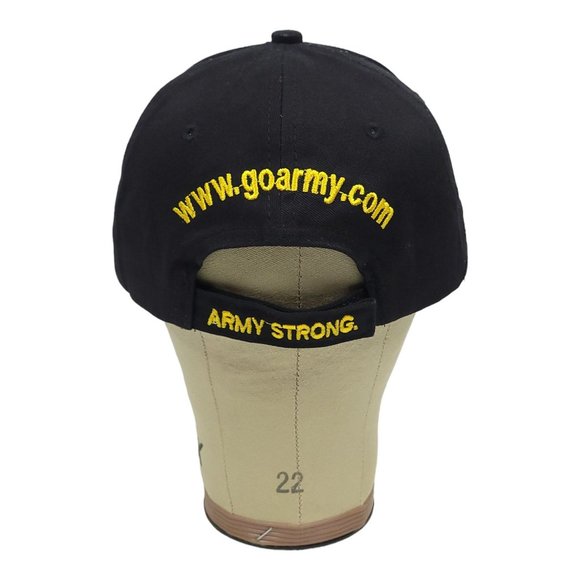 US Army Strapback Cap Go Army Trucker Patch Baseball Hat Black Army Strong - Picture 4 of 12